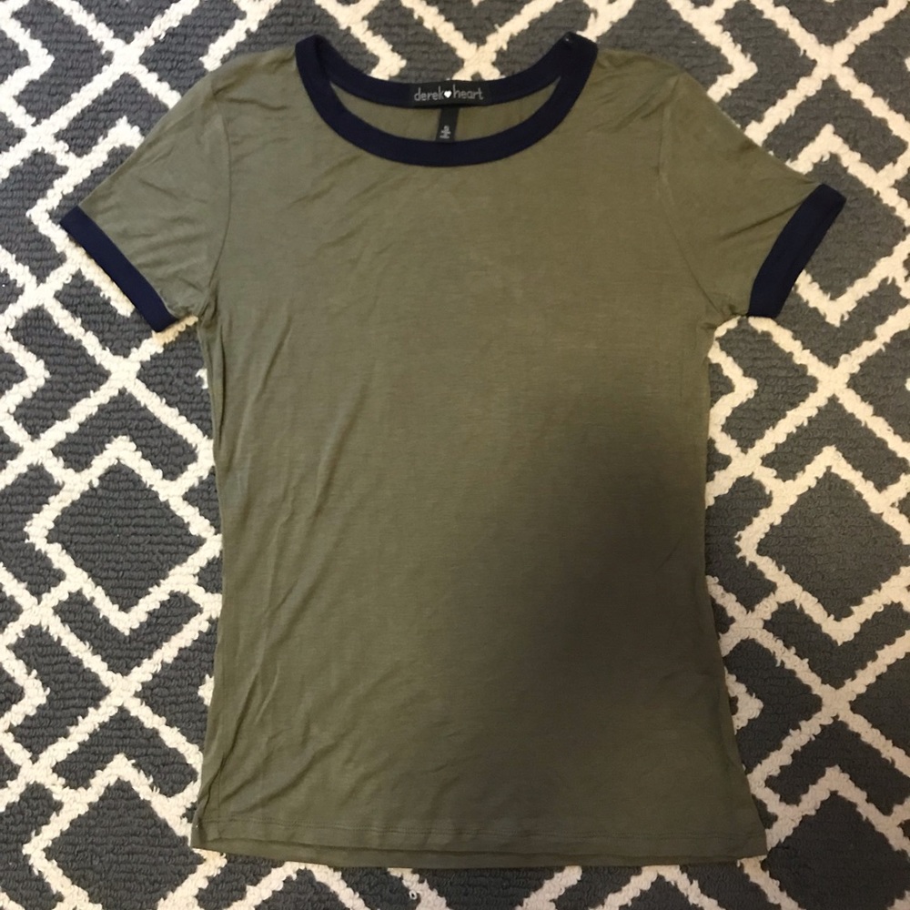 Olive Ringer Tee